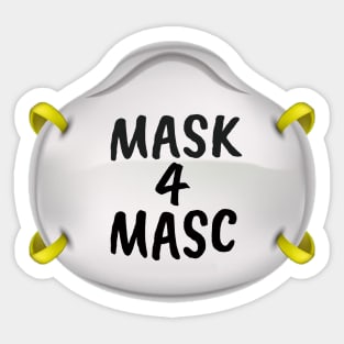 MASK4MASC Sticker